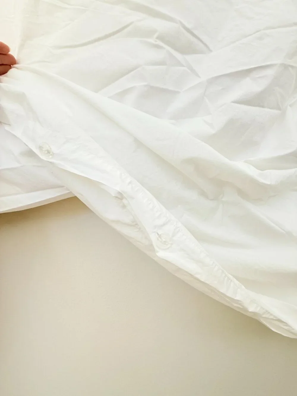 Brooklinen 100% Cotton Duvet Cover White King Cali